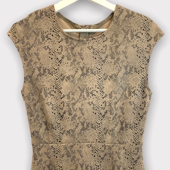 LEVEL 99 | Snake Print Micro Suede Dress Size S - Picture 5 of 14